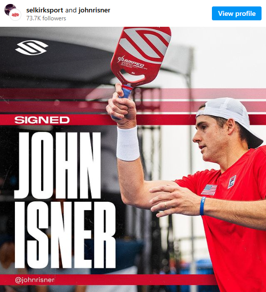 Former Tennis Ace John Isner Joins Pickleball's Selkirk