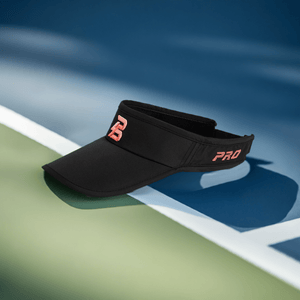 PBPRO Visors Black PBPRO Women's Performance Visor - All Black with Coral Logo